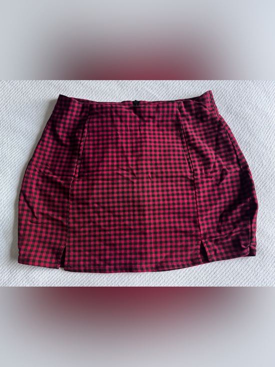 Lefties Dresses & Skirts - Euro Goth Punk Lefties Red and Black Checkered Mini Skirt Medium